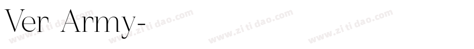 Ver Army字体转换